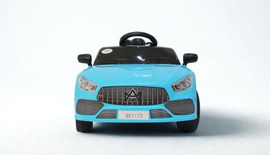 صورة سيارة اطفال كهربائية بريموت تحكم عن بعد - ازرق